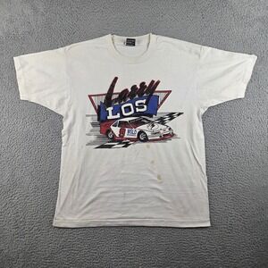 Vintage 90s VOGT Racing Larry Los Shirt Mens XL‎ White
